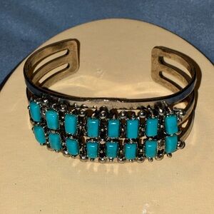 Turquoise and Silver Women's Bracelet